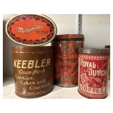 Coffee, Biscuit and Mint Tins