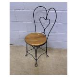 Vtg. Wire Form Ice Cream Parlor Chair