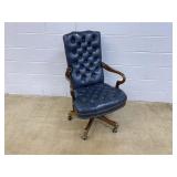 Leather Rolling Adj. Office Chair