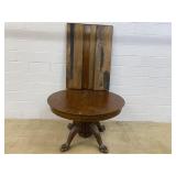 Antique Circular Oak Extension Table