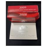 (3) Silver Proof Sets, 2007 - 2009