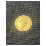 Rare 1839-D Delano $2.50 Gold Piece