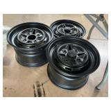 (3) 12X7.5 Steel Wheels