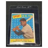 1958 Willie Mays A.S. Card