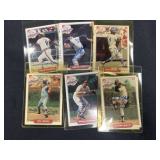 (6) Nabisco Autographed Baseball Cards w/ COA