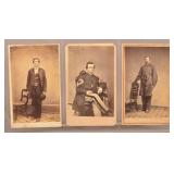 Group of 3 Union Civil War CDV