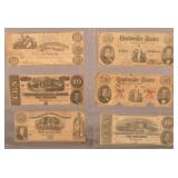 6 Confederate $10 Bills