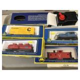 HO Scale Locomotive with Freight Cars