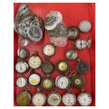 Incomplete Pocket Watches with Watch Parts