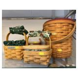 (4) Longaberger Baskets