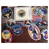 Space Mission Patches with Collector Pins