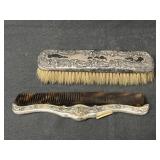 Sterling Silver Brush and Comb