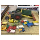 Matchbox Toy Vehicles with Toy Tractor