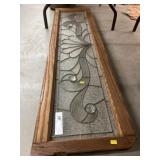 Oak Framed Glass Panel