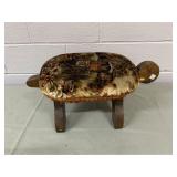 Turtle Form Upholstered Footstool