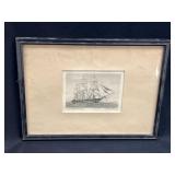 Print of Sail Ship - USS Constellation