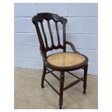 Cane Seat Victorian Side Chair