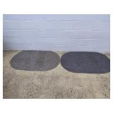 (2) Braided Oval Rugs