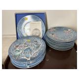 (13) Limoges 12 Days of Christmas Plates