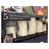 (5) LED Wax Candles