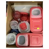 Rubbermaid Storage Containers w/ Tins