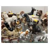 Porcelain and Composition Animal Figurines