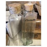 (2) Glass Stopper Bottles