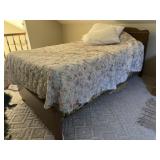 Single Size Bed with Boxspring and Mattress