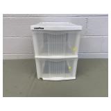 Plastic 2-drawer Storage Cabinet