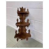 Victorian Shaped Corner Hanging Shelf