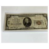 $20 1929 Tamaqua PA National Bank Note #1219