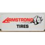 Contemporary "Armstrong Tires" sign w/rhinoceros.