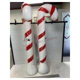 Blow mold candy canes