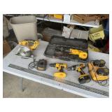 Dewalt 18v cordless tools, batteries, and