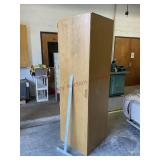 Wooden cupboard. 23 1/2 x 24 by approx. 80" tall