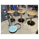 4 vintage counter stools