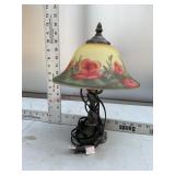 Tiffany style lamp. Shade Painted from underside