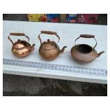 Copper tea pots