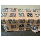 Handmade quilt, tattered