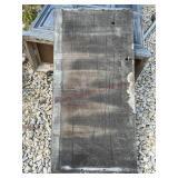 49" x 2ï¿½ piece of slate with two holes in it