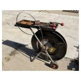 Metal strapping cart and tools