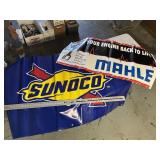 4 Sunoco banners, Mahle banner