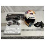 Screaming eagle HRA pro stock bike, Helmet and