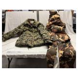 Large Camouflage jacket, XL insulated coveralls