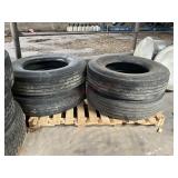 (4) 11 R 22.5 used tires