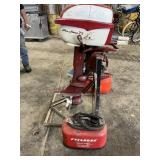 Sea HORSE 7 1/2 hp boat motor with gas tank. Runs