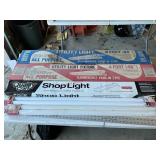 3 shop lights, bulbs