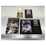 Football book, plaques, etc