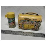 Walt Disney school bus lunchbox and thermos