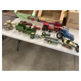 Assorted sandbox farm toys